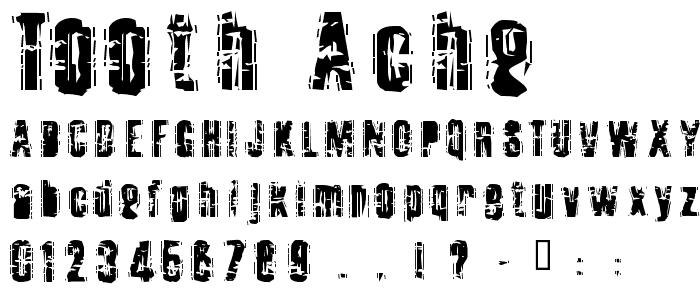 Tooth Ache font
